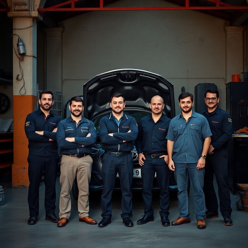 Retrato grupal del equipo de técnicos del Taller de Granada